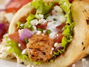 Charcoal-Grilled Tandoori Chicken Kebab Sandwich