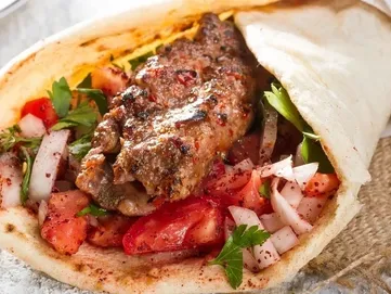 Charcoal-Grilled Tandoori Meat Kebab Sandwich